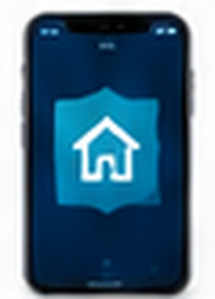 Phone showing a home security app alert